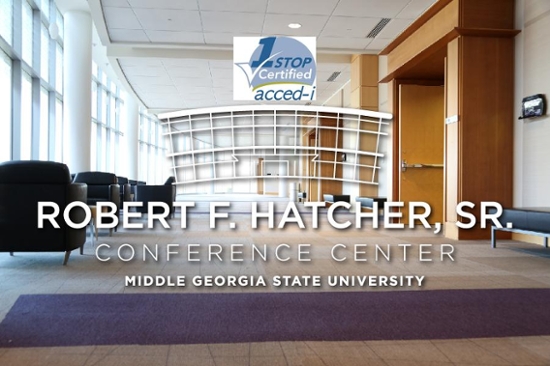 Middle Georgia State University’s Robert F. Hatcher, Sr., Conference Center has earned One-Stop Shop Certification from the Association of Collegiate Conference and Events Directors-International, placing it among a select group of collegiate facilities in Georgia and across the nation. 
